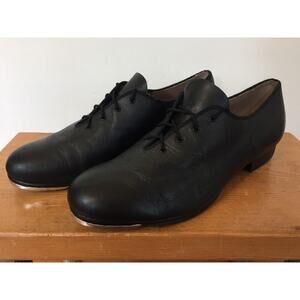 Bloch Techno Tap #01T Black Leather Adult Lace Up Jazz Tap Dance Shoes Womens 11